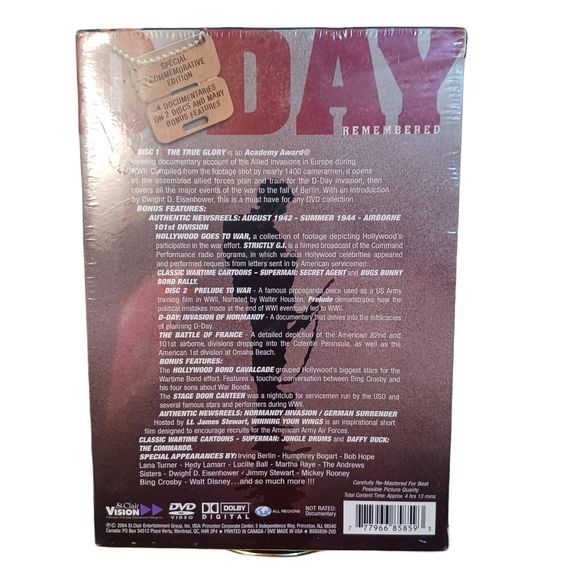 2 Set Bundle-The Great American Western and D-Day Remembered 2-DVDs Each Sealed - Picture 5 of 13